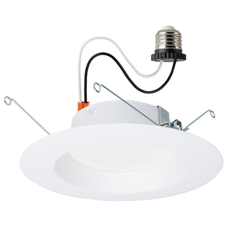 Satco 12.5 Watt LED High Lumen Downlight Retrofit 5-6 Inch CCT Selectable 120 Volts Dimmable White S11646